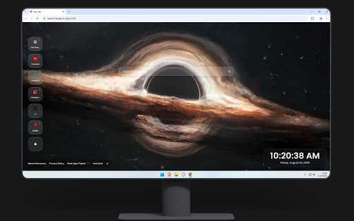 Black Hole Dark Space Live Wallpaper screenshot