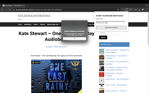 Golden Audiobook Downloader screenshot