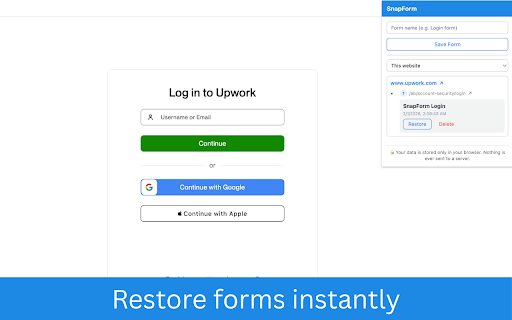 SnapForm – Auto Fill Forms Instantly screenshot