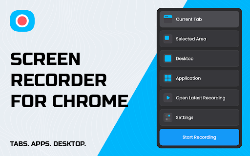 Screen Recorder for Tabs, Desktop, and Apps screenshot
