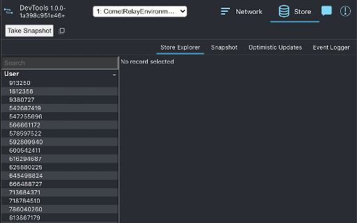 Relay Developer Tools screenshot