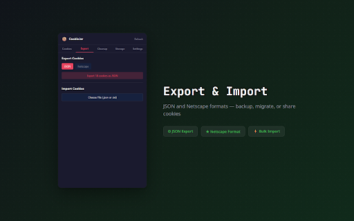 Cookie Editor with CHIPS / Partitioned Cookie Support — CookieJar screenshot