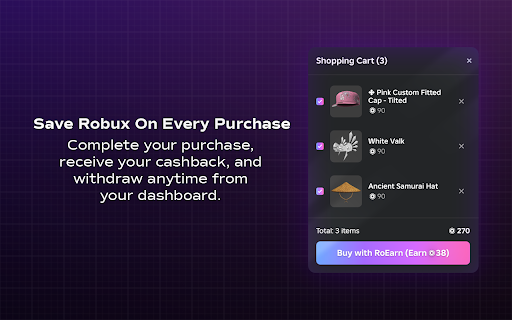 RoEarn: Custom Avatar Creator & Cashback screenshot