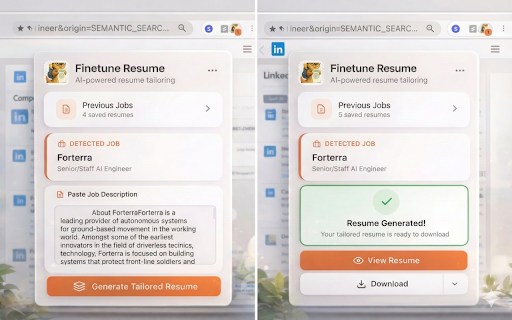 Finetune Resume AI screenshot