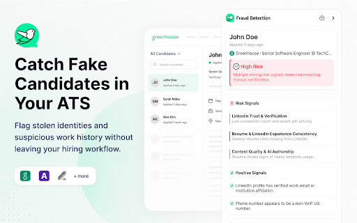 Jobright Fraud Detection — Catch Fake Candidates in Your ATS screenshot