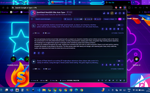 SparkVault NextGEN Elite Auto Typer screenshot