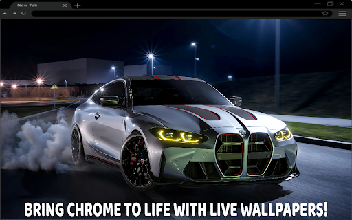 BMW M4 CSI Night Dirft Live Wallpaper screenshot