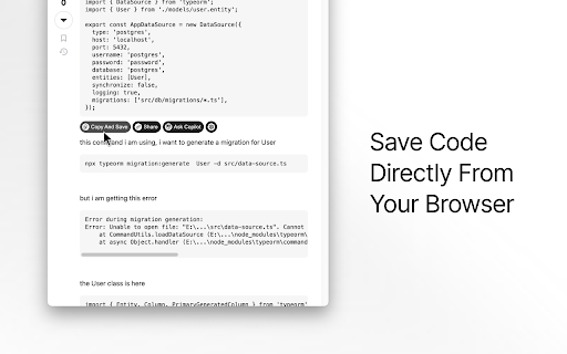 Pieces for Developers: Copilot & Code Capture screenshot