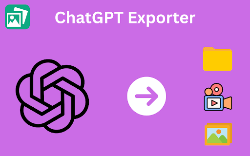 ChatGPT Exporter - Download ChatGPT Library Images & Videos screenshot