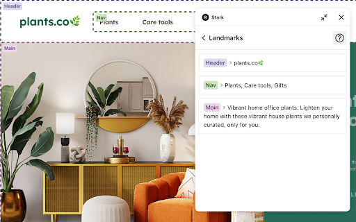 Stark Accessibility Checker screenshot