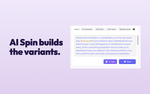 QuicDM: AI Spin & Smart Outreach screenshot