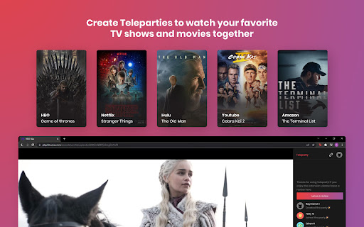 Netflix Party is now Teleparty screenshot