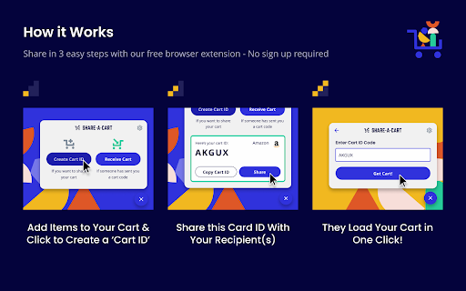Share-A-Cart – Easily Share Shopping Carts screenshot