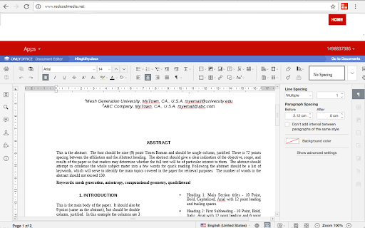 Office online OfficeWork for XLS DOC and PPT screenshot