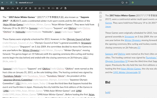 Click to Markdown screenshot