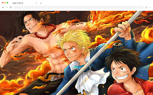 One Piece New Tab Wallpaper screenshot