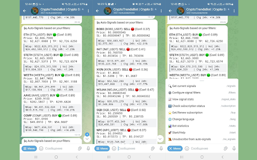 Crypto Signals - 24/7 AI & ML Service screenshot