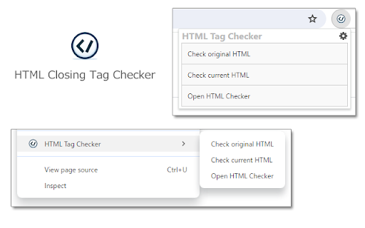 HTML Closing Tag Checker screenshot