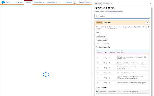 SFMC Companion screenshot