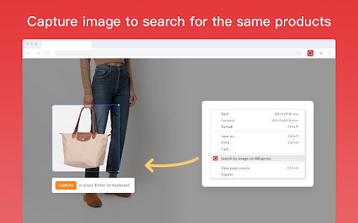 Aliexpress search by image screenshot