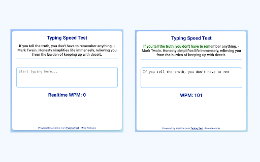 Typing Test screenshot