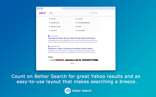 Better Search screenshot