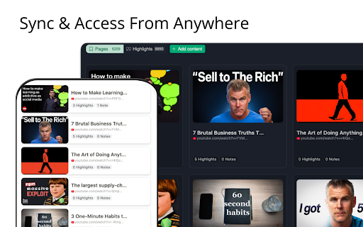 Youtube Highlighter & AI Summary - Web Highlights screenshot