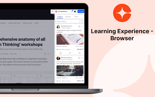 Learning Experience - Browser screenshot