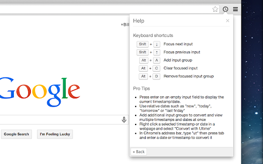 Utime screenshot