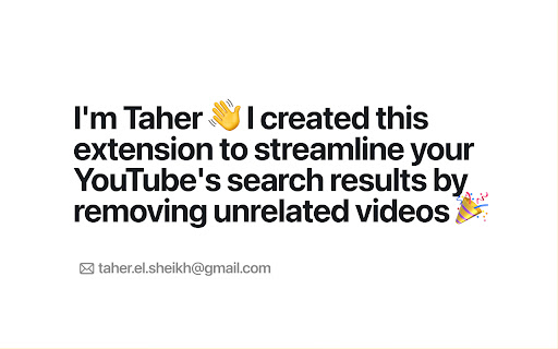 Clean YouTube Search screenshot