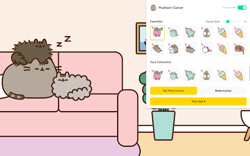 Pusheen Cursor ★ Custom Cursor for Chrome™ screenshot