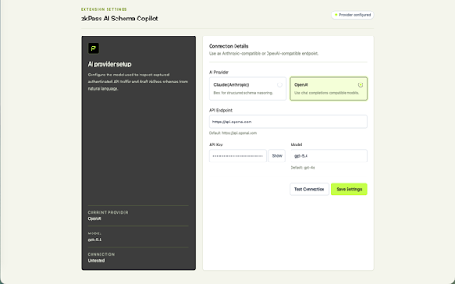 zkPass AI Schema Copilot screenshot