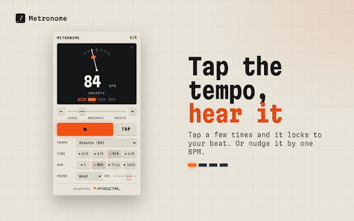 Online Metronome — Tap Tempo, BPM & Time Signatures screenshot