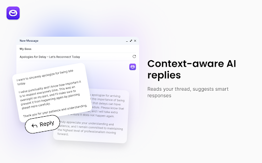 Official AI Email Writer for Gmail by WriteMail.ai screenshot
