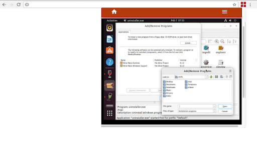 Wine online for Winapps screenshot