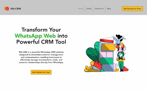 WA-CRM: Best WA CRM for Business Development and Sales Teams screenshot