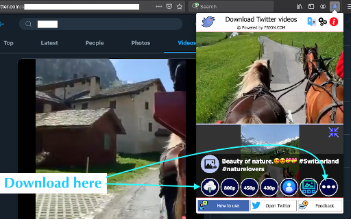 Download Twitter videos screenshot