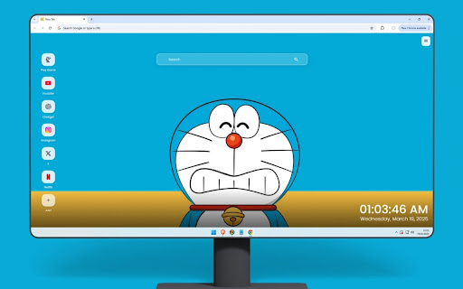 Doraemon Fly Wallpaper screenshot