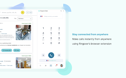 Ringover Dialer – Call, Text or launch campaigns in just One Click screenshot