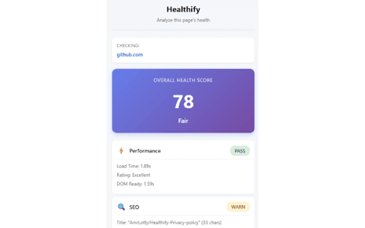 Healthify screenshot