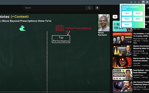 YouTube Audio Booster screenshot