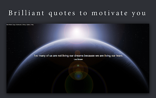 Motivational New Tab screenshot