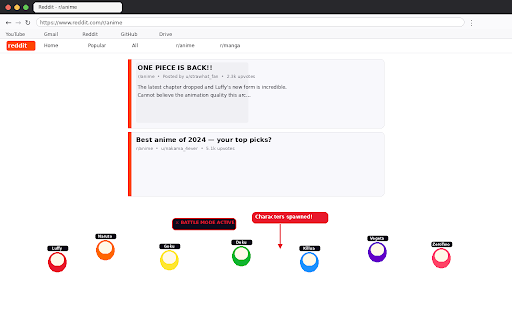Anime Game Chrome™ screenshot