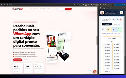 Cardapi.Online Pedidos screenshot