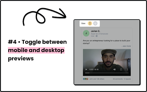 Scheduled Preview screenshot