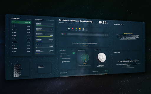 Muslim Dashboard - Islamic New Tab screenshot
