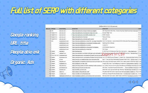 Google SERP Checker Tool & serp stat API screenshot