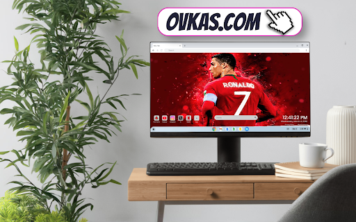 Cristiano Ronaldo CR7 Iconic Gaze with Red Backdrop Live Wallpaper screenshot