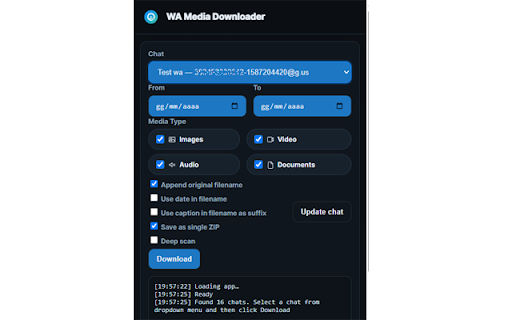 WA Media Downloader Pro screenshot