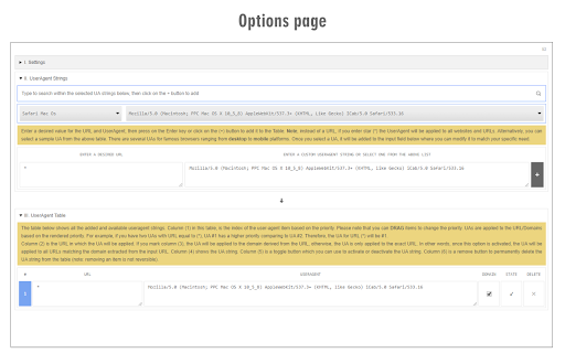 Custom UserAgent String screenshot